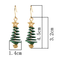 Load image into Gallery viewer, Christmas Earrings Tree Star DIY Earrings