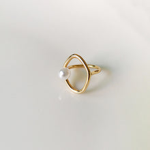 Load image into Gallery viewer, Dainty Faux Pearl Ring for Women Minimalist Rings