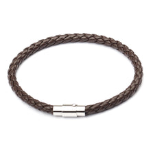 Load image into Gallery viewer, Magnetic Mens 6 Leather Cord Braided Bracelet