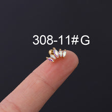 Load image into Gallery viewer, Bone Nail Screw Ball Screw Ear Nail Piercing Jewelry