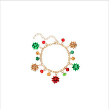 Load image into Gallery viewer, Flower Colored Bell Christmas Jewelry