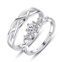 Load image into Gallery viewer, Simple Diamond-studded Couple Rings For Men And Women