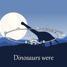 Load image into Gallery viewer, Sterling Silver Dinasour Ankle Bracelets Beach Charm Adjustable Anklet for Women Teen Girls
