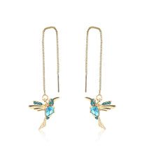 Load image into Gallery viewer, Long Crystal Set Earring Earrings