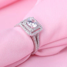 Load image into Gallery viewer, 1 carat simulation diamond couple wedding ring