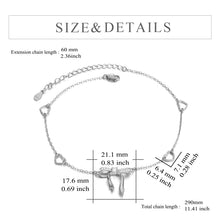 Load image into Gallery viewer, Bow Anklet Sterling Silver Anklet for Women Gifts for Women Girls