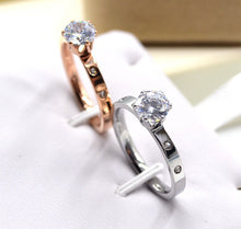 Load image into Gallery viewer, 4 Small Diamond Rose Gold Rings