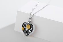 Load image into Gallery viewer, Urn Necklaces for Ashes 925 Sterling Silver Celtic Necklace Sunflower Necklace for Women Customized Necklace for Ashes Creamation Necklaces