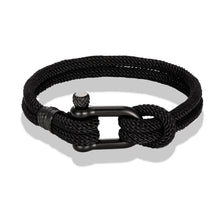 Load image into Gallery viewer, Mens Fashion Personality Horseshoe Buckle Woven Bracelet