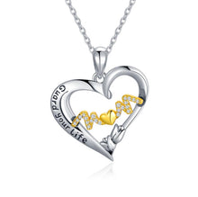 Load image into Gallery viewer, I Love You Mom Necklace Heart Jewelry Birthday Gift for Women Mom