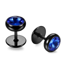 Load image into Gallery viewer, Medical Stainless Steel Male And Female Piercing Satellite Stone Ear Studs