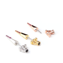 Load image into Gallery viewer, Piercing Ear Jewelry Fashion Zircon Stainless Steel European And American Ear Bone Studs