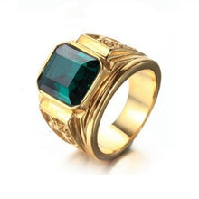 Load image into Gallery viewer, Trendy Fashion Rings Vintage Men's Gold Diamond Rings