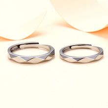 Load image into Gallery viewer, Angular Love Couple Ring Handmade Chinese Style Retro Men And Women Couple Rings