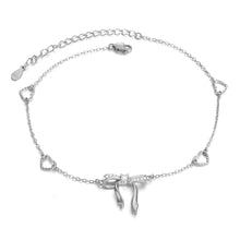 Load image into Gallery viewer, Bow Anklet Sterling Silver Anklet for Women Gifts for Women Girls