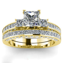 Load image into Gallery viewer, Crystal Diamond Ring European And American Popular Ladies Couple Rings Couples Bracelet