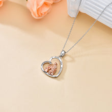 Load image into Gallery viewer, Mother Daughter Necklace 925 Sterling Silver daughter gift from Mom Gifts for Mother Grandma Mom Daughter