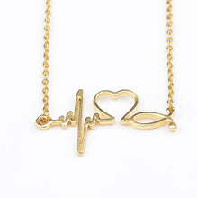 Load image into Gallery viewer, Heartbeat Necklace Women Love Heart Necklaces