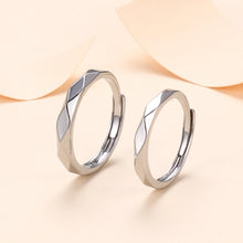 Load image into Gallery viewer, Angular Love Couple Ring Handmade Chinese Style Retro Men And Women Couple Rings