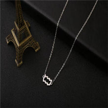 Load image into Gallery viewer, Twelve Constellation Pendant Necklace Simple Titanium Steel Clavicle Chain
