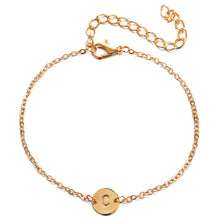 Load image into Gallery viewer, Fashion Jewelry Adjustable Gold Color Alloy Letter Bracelets Bangles For Men Women Girls Charm Bracelet Party Bileklik Pulseiras
