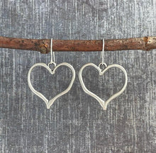 Load image into Gallery viewer, Love Heart-shaped Retro Distressed Coin Color Metal Alloy Earrings
