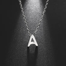 Load image into Gallery viewer, 26 English Letter Steel Color Concentrate Polished Welding Cross Chain
