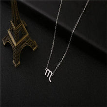 Load image into Gallery viewer, Twelve Constellation Pendant Necklace Simple Titanium Steel Clavicle Chain
