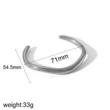 Load image into Gallery viewer, INS Style Irregular Titanium Steel Open Cuff Bracelet
