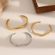 Load image into Gallery viewer, INS Style Irregular Titanium Steel Open Cuff Bracelet
