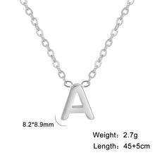 Load image into Gallery viewer, 26 English Letter Steel Color Concentrate Polished Welding Cross Chain

