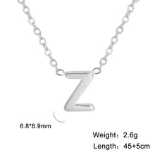 Load image into Gallery viewer, 26 English Letter Steel Color Concentrate Polished Welding Cross Chain
