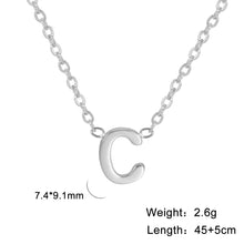 Load image into Gallery viewer, 26 English Letter Steel Color Concentrate Polished Welding Cross Chain
