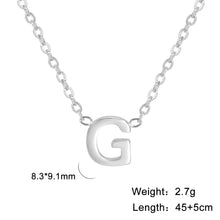 Load image into Gallery viewer, 26 English Letter Steel Color Concentrate Polished Welding Cross Chain
