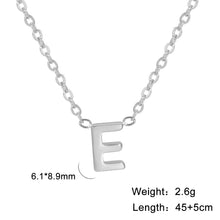Load image into Gallery viewer, 26 English Letter Steel Color Concentrate Polished Welding Cross Chain
