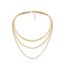 Load image into Gallery viewer, Punk Geometric Snake Bones Chain Multi-layer Necklace
