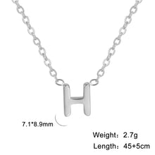 Load image into Gallery viewer, 26 English Letter Steel Color Concentrate Polished Welding Cross Chain
