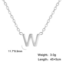 Load image into Gallery viewer, 26 English Letter Steel Color Concentrate Polished Welding Cross Chain
