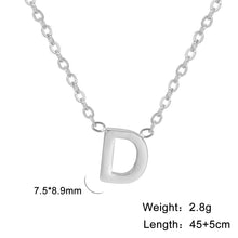 Load image into Gallery viewer, 26 English Letter Steel Color Concentrate Polished Welding Cross Chain
