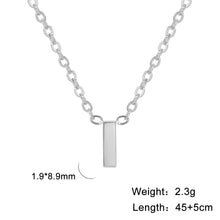 Load image into Gallery viewer, 26 English Letter Steel Color Concentrate Polished Welding Cross Chain
