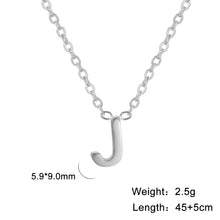 Load image into Gallery viewer, 26 English Letter Steel Color Concentrate Polished Welding Cross Chain
