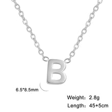 Load image into Gallery viewer, 26 English Letter Steel Color Concentrate Polished Welding Cross Chain

