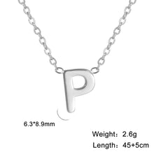 Load image into Gallery viewer, 26 English Letter Steel Color Concentrate Polished Welding Cross Chain
