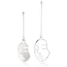 Load image into Gallery viewer, Popular Explosive Ear Jewelry Pendant Set Personality Trend Woman Head Earrings
