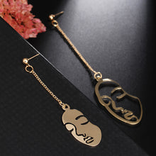 Load image into Gallery viewer, Popular Explosive Ear Jewelry Pendant Set Personality Trend Woman Head Earrings
