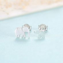 Load image into Gallery viewer, Female Animal Baby Elephant Asymmetrical Earrings
