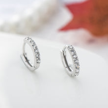 Load image into Gallery viewer, Sterling Silver Earring With Diamond - inlaid Colored Earring Earrings

