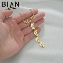 Load image into Gallery viewer, Stainless Steel MOM Necklace Fashion Customized Name
