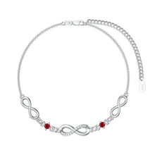 Load image into Gallery viewer, Infinity Bracelet for Women 925 Sterling Silver Birthstone Bracelet Valentine&#39;s Day Birthday Christmas Gifts for Mom Wife Girls Her
