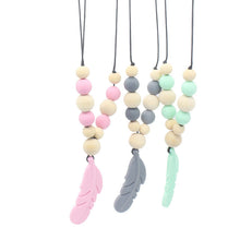 Load image into Gallery viewer, Baby Soothing Teether Protects Safety Baby Teether Necklace
